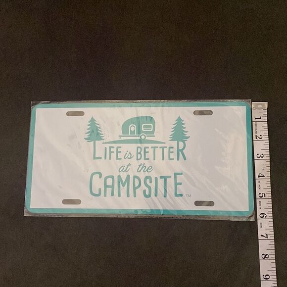 Life Is Better at the Campsite Sign License Plate NEW - Picture 5 of 5
